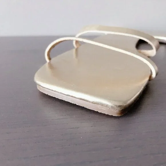 Gap Square Toe Sandals Gold Size 10 women’s shoes slides - Picture 6 of 14